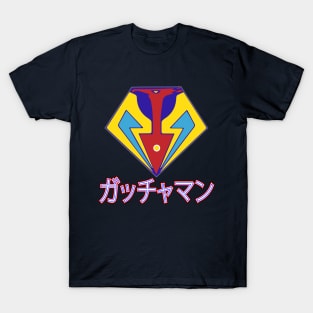 Battle of the  planets Gatachaman G  Force Japanese Text style T-Shirt